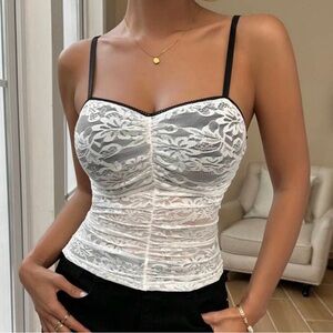Brand new lace cami top~